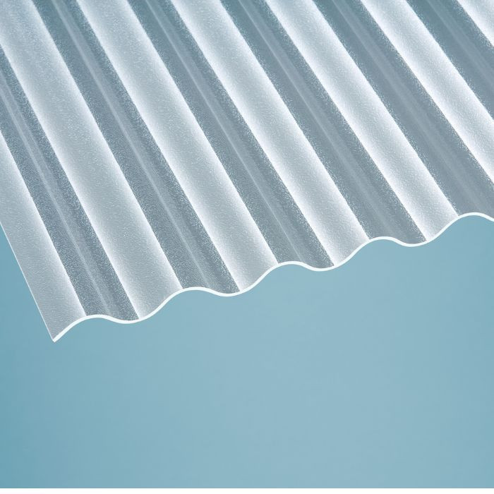 Acryl Wellplatten C-Struktur 3 mm 76/18 klar 6000 x 1045 mm 