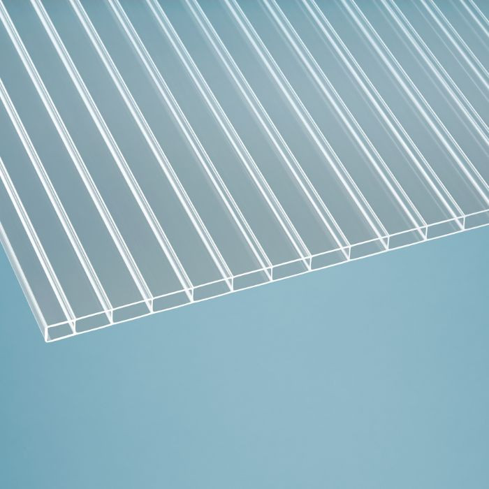 Acrylglas Doppelstegplatten, klar, 16 mm, 6000 x 1200 mm