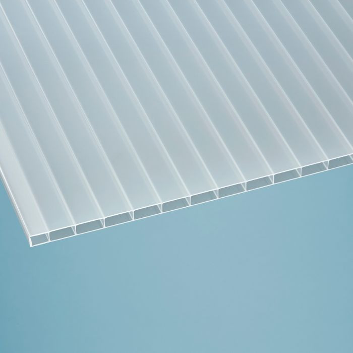 Acrylglas Doppelstegplatten, opal-weiß, 16 mm, 2500 x 1200 mm
