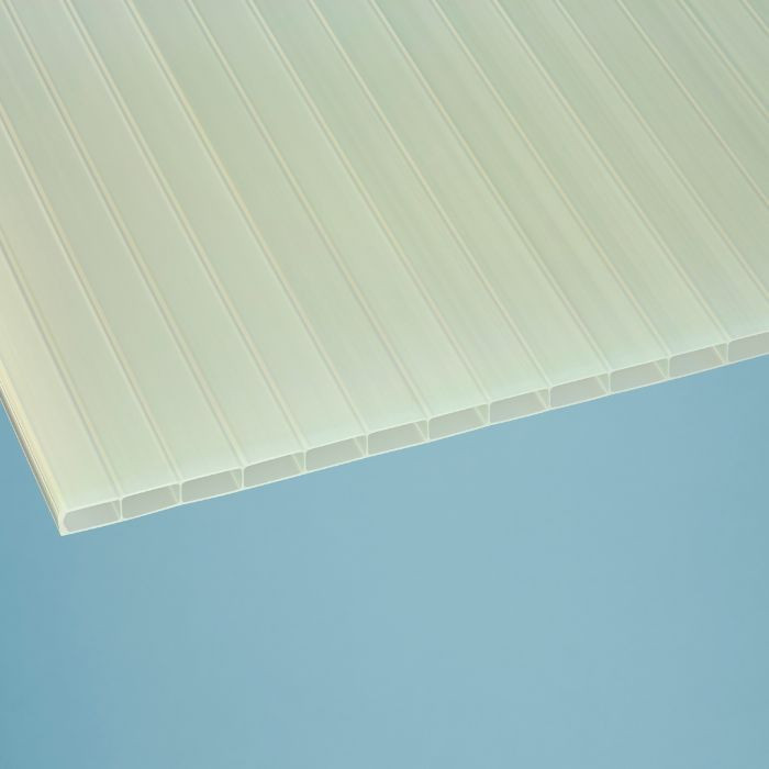 Acrylglas Stegplatten Climablue 16/32 opal-weiß 980x2500 mm