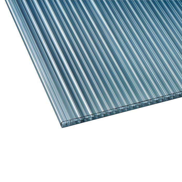 Polycarbonat Hohlkammerplatten X 16mm graphit longlife 4500 x 980 mm