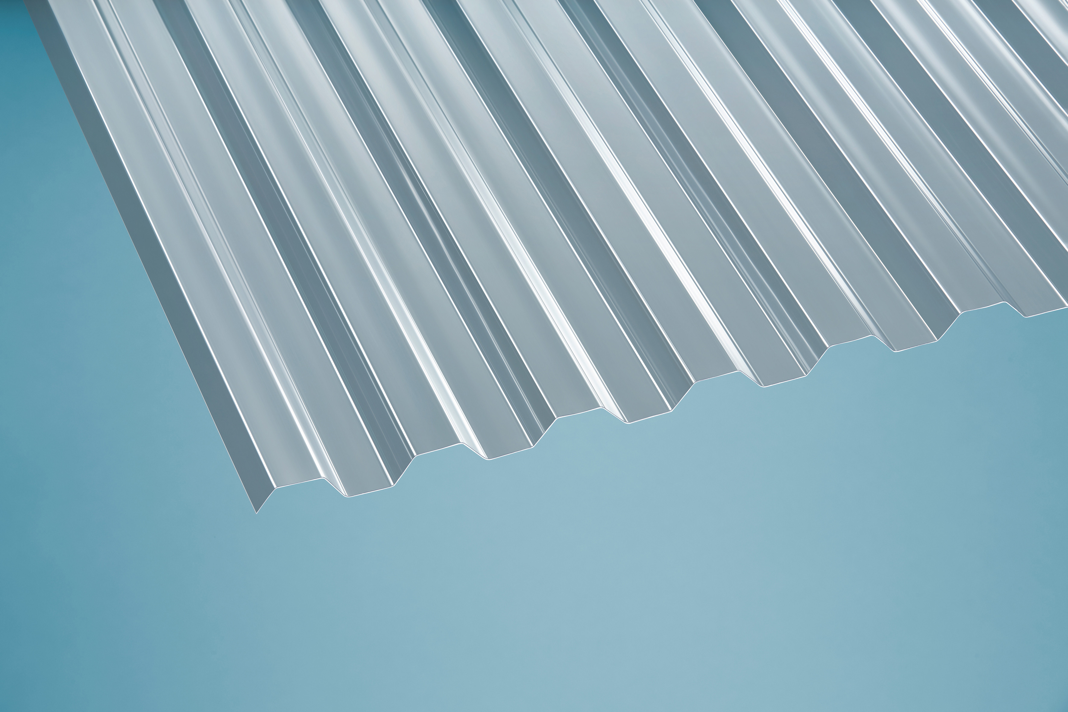 PET Profilplatte 1,1 mm Trapez 70/18 klar 2000 mm