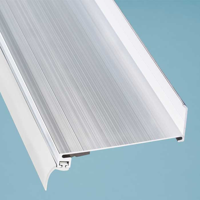 Alu-Wandanschluß, silber, 115 x 4100 mm
