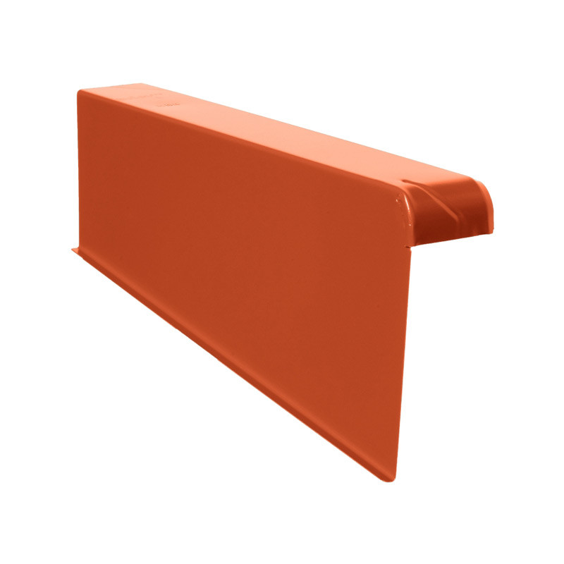Windschutz-Ortgänge Aluminium 10/18 links BE-Klassikrot