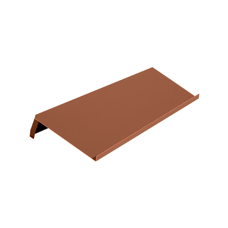 Windschutz-Ortgänge Biber 20 cm rechts, Alu B-Braun