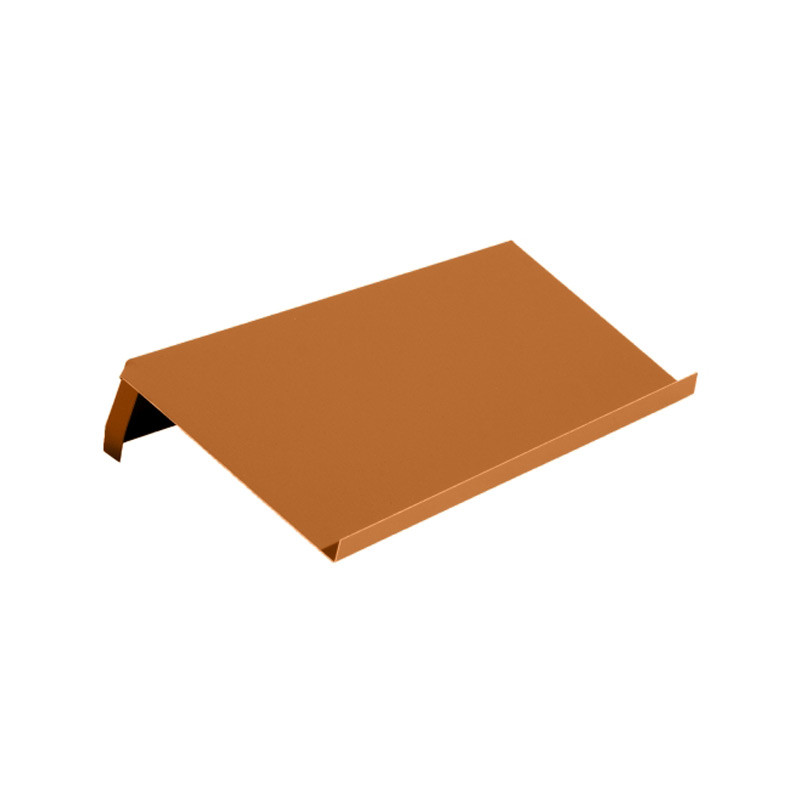 Windschutz-Ortgänge Biber 37 cm rechts, Alu B-Ziegelrot