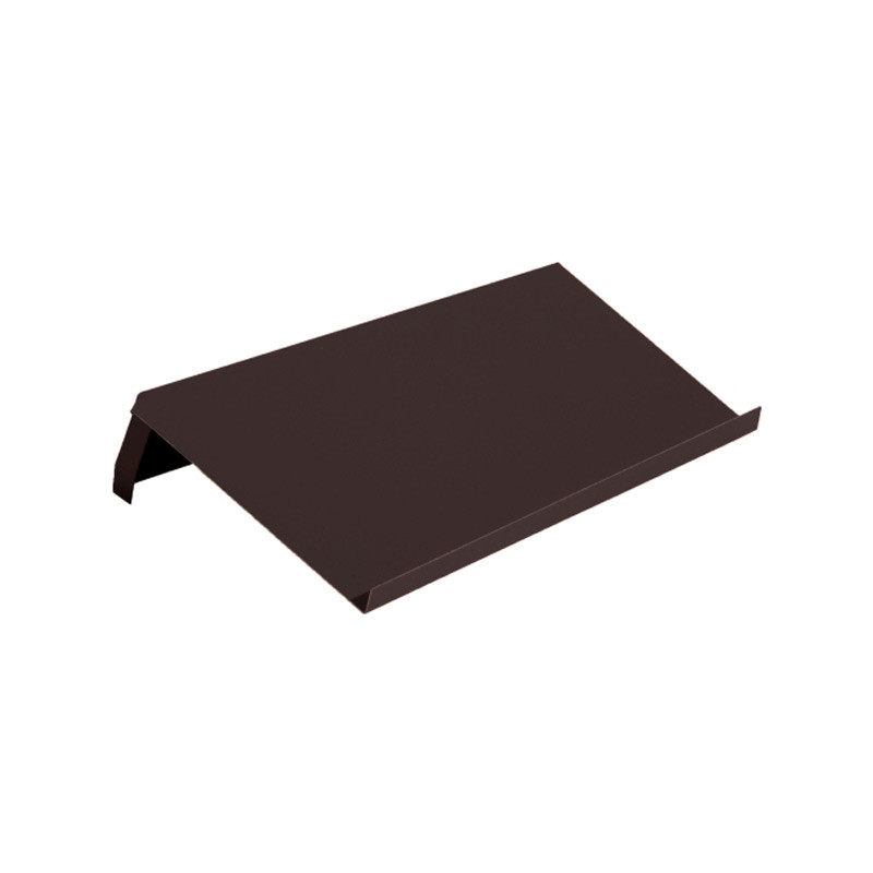 Windschutz-Ortgänge Biber 37 cm rechts, Alu E-dunkelbraun