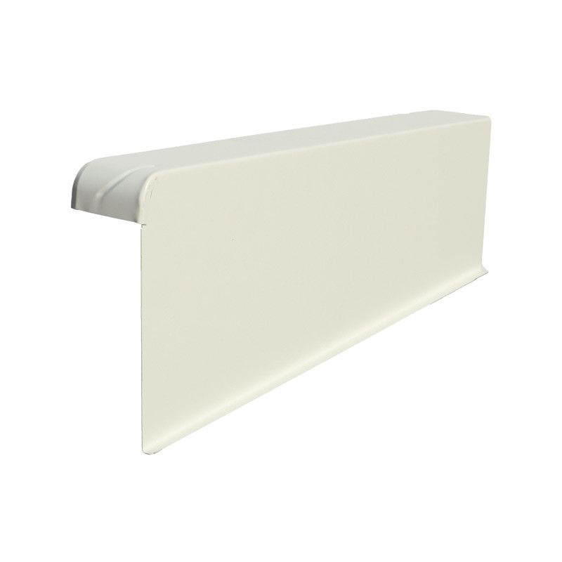 Windschutz-Ortgänge Aluminium 8/22 rechts RAL 9016 Verkehrsweiß