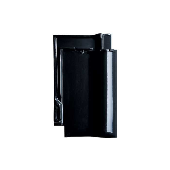 Dachziegel Sonderposten C68F schwarz glasiert