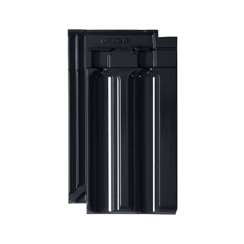 Creaton Dachziegel Ratio Finesse schwarz glasiert