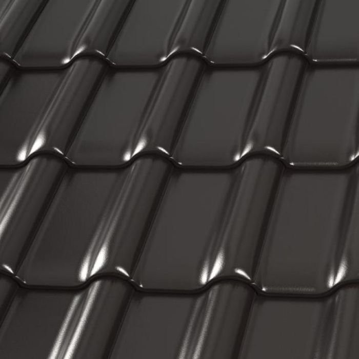 Röben EIFEL basalt Flachdachziegel in schwarz