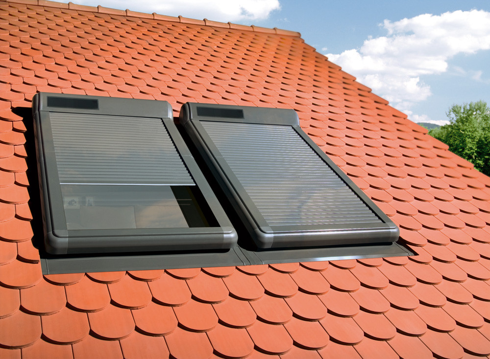 Außenrollladen ARZ Solar Z-Wave dunkelgrau 134x140