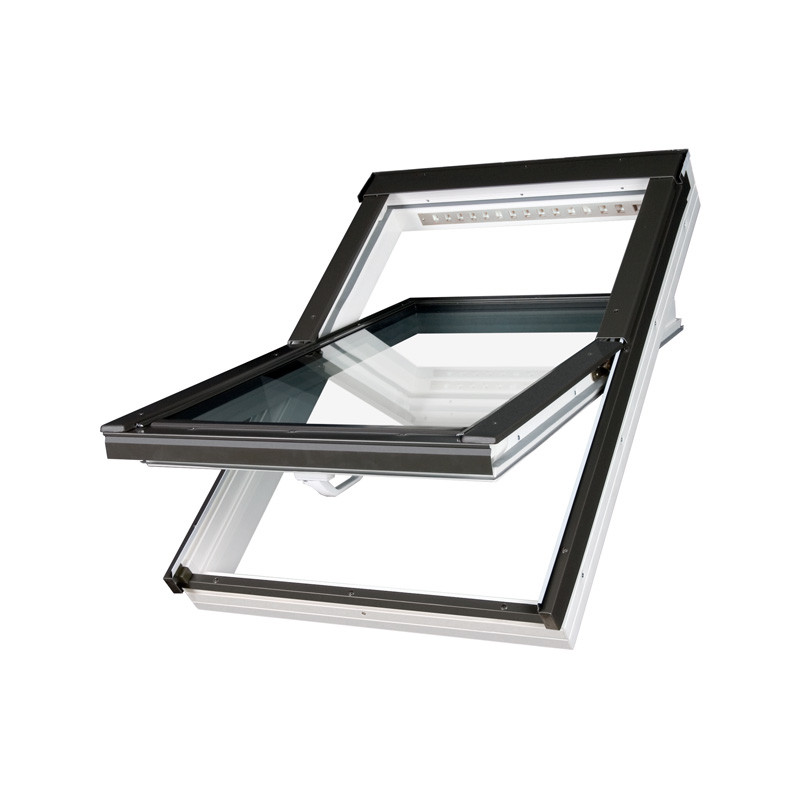 Fakro Dachfenster PTP-V U3 78x160 Schwingfenster Kunststoff weiß