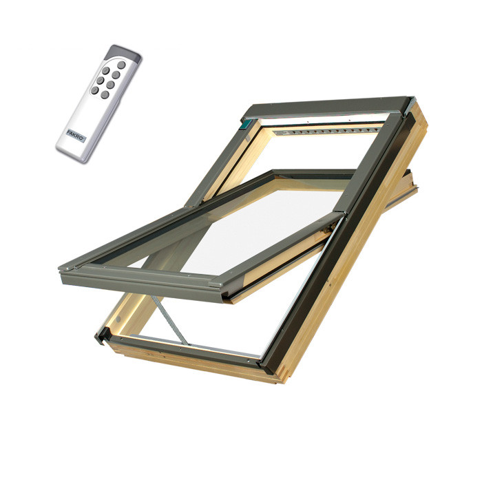 Fakro FTP-V U3 Z-Wave Elektrofenster Schwingfenster Holz 78 x 118 cm