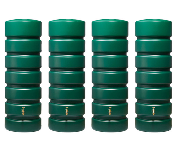 Garantia Gartentank Classico Set 2600 Liter (4x650 Liter) dunkelgrün