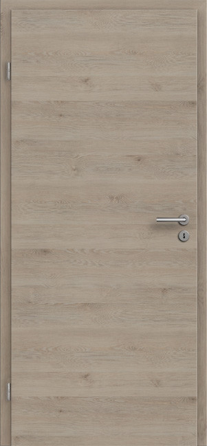 Zimmertür CPL Struktur Pinie Silvergrey Quer, 1985 mm x 860 mm, WST 220 mm, links