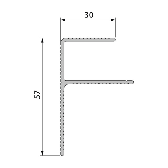 Zubehör Twinson 9363-66 Terrace Massiv Abschlussprofil 6.000 mm Braun 66