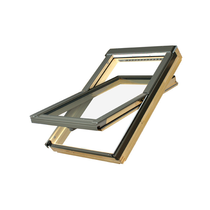 FAKRO Dachfenster FTP-V P2 Schwingfenster Holz 78x140cm