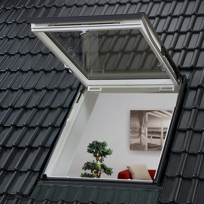 VELUX Wohn- Ausstiegsfenster GTU SK10 0066L Kunststoff ENERGIE PLUS Alu 114x160