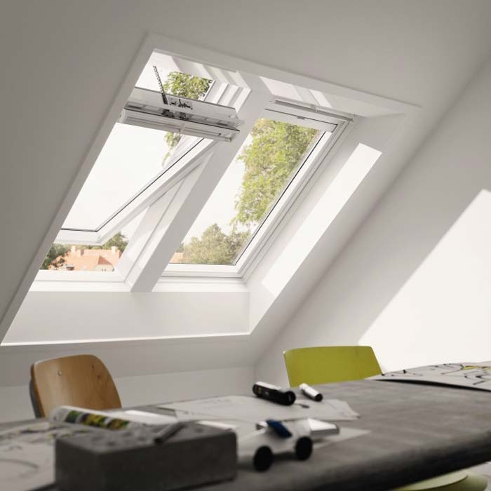 VELUX INTEGRA Elektrofenster GGU MK10 007021 Kunststoff THERMO Alu 78x160cm