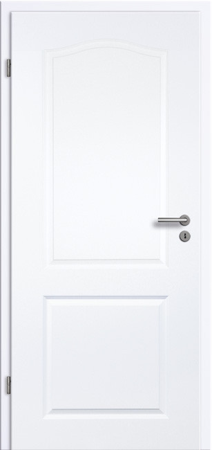 Weißlack Stiltür mit Zarge Koel 2KB, 2110 mm x 610 mm, WST 300 mm, rechts