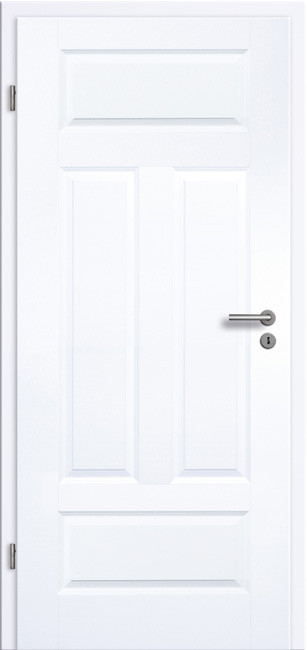 Weißlack Stiltür mit Zarge Koel 4GAD, 2110 mm x 985 mm, WST 80 mm, rechts
