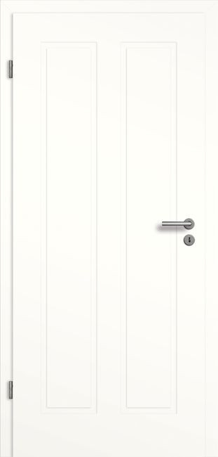 Weißlack Designtür Noara 2GAD2, 2110 mm x 735 mm, links