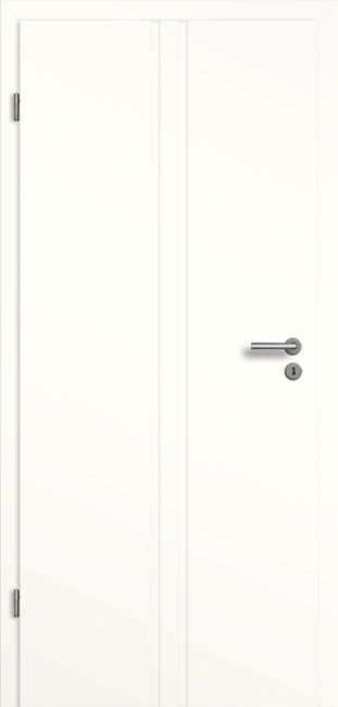 Weißlack Designtür Senesi SF2, 1985 mm x 985 mm, rechts