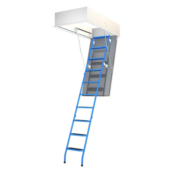 Wellhöfer Bodentreppe StahlBlau WS3D