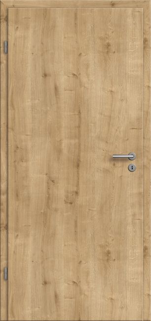 Zimmertür CPL Eiche astig längs, 1985 mm x 860 mm, DK, rechts