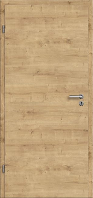 Zimmertür CPL Eiche astig quer, 1985 mm x 610 mm, DK, links