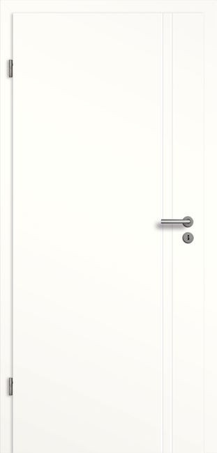 Weißlack Designtür Vera VO7, 1985 mm x 610 mm, rechts
