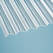 Acrylglas Wellplatten 3mm glatt Sinus 76/18 klar für Terrassenüberdachung, Carport und mehr