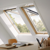 VELUX Klapp-Schwingfenster GPL 3066 ENERGIE PLUS, Holz klar