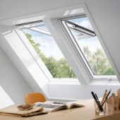 VELUX Klapp-Schwingfenster GPL 2066 ENERGIE PLUS Holz weiß
