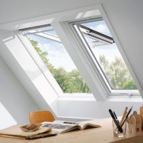 VELUX Klapp-Schwingfenster GPL 2070 THERMO Holz weiß