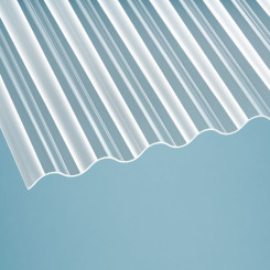 Acrylglas Wellplatten 3mm glatt Sinus 76/18 klar für Terrassenüberdachung, Carport und mehr