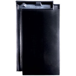 Dachziegel Sonderposten C50D schwarz glasiert