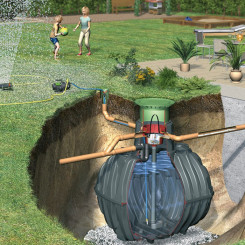 Graf Regenwasser-Erdtank Carat Garten-Jet