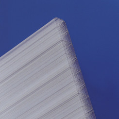 Polycarbonat Hohlkammerplatten Thermo 25mm klar longlife - Doppelstegplatte