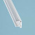Alu-U-Profil Kantenschutz mit Tropfnase, 16 mm, 15 x 6000 mm