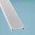 Alu-Zierklemmdeckel pulverlackiert, weiß, 60 x 5000 mm