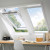 VELUX Schwingfenster GGL SK06 2084 weiß lack ENERGIE Alu grau 114x118cm