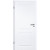 Weißlack Stiltür mit Zarge Koel 2G, 1985 mm x 610 mm, WST 120 mm, rechts