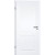 Weißlack Stiltür mit Zarge Koel 2KB, 1985 mm x 610 mm, WST 220 mm, rechts