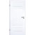 Weißlack Stiltür mit Zarge Koel 4GAD, 1985 mm x 610 mm, WST 265 mm, links