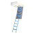 Wellhöfer Bodentreppe StahlBlau mit WärmeSchutz 4D, 140 x 70, RH: 246 - 257