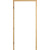 Zarge Massivholz Kiefer astig roh, EK 65 mm, 1985 mm x 610 mm, WST 240 mm, rechts
