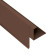 Ziegel-Ortgangblende 200/80 mm Alu Sepiabraun