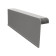 Windschutz-Ortgänge Aluminium 16/22 links E-Dunkelgrau